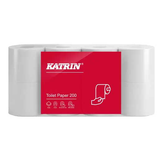 Katrin toalet papir rolnica (Classic), 2 sloja, 200 listova, 23.4m, 8/1 - Image 1