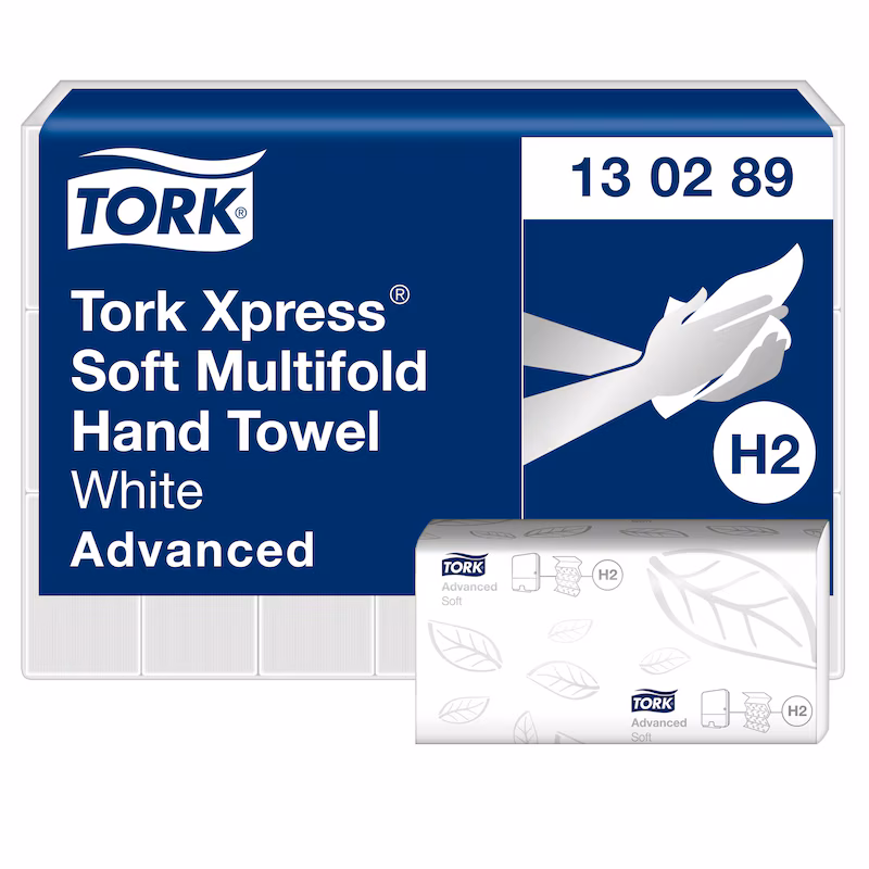 130289-e-com-1b-7322541237725-eu Tork Advanced ubrus u listu Z, H2, 2 sloja, 21.3cm x24 cm, 21x180=3780 listića - Image 1