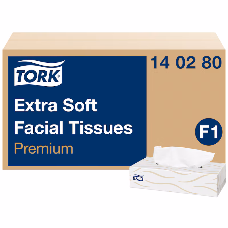 140280-e-com-1b-732250595024-eu Tork Extra Soft higijenske maramice F1, 2 sloja, 100/1 - pravougaonik - Image 1
