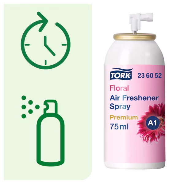 Tork osvježivač prostora u spreju A1 od 75 ml - Floral - Image 3
