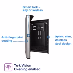 Tork inox dispenzer za složive Z ubruse H2 - siva - Image 2