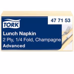 Tork salveta Lunch, 2 sloja, 33x33cm, 200/1 - šampanj