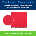 Tork NexxStyle salveta, 2 sloja, 39x39cm, 50/1 - crvena - Image 5
