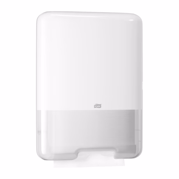 Tork dispenzer za složive V ubruse H3 - bijeli - Image 2