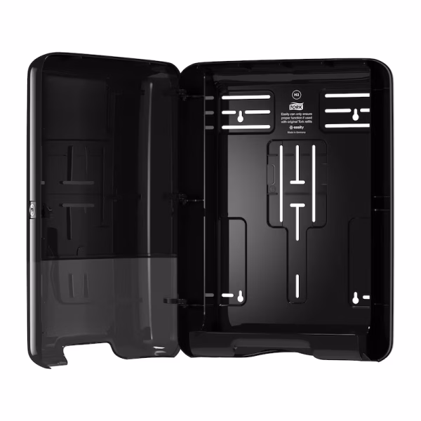 Tork dispenzer za složive V ubruse H3 - crni - Image 3