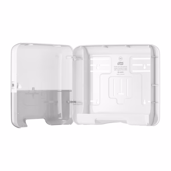 Tork dispenzer za složive V ubruse Mini široki H3 - bijeli - Image 3