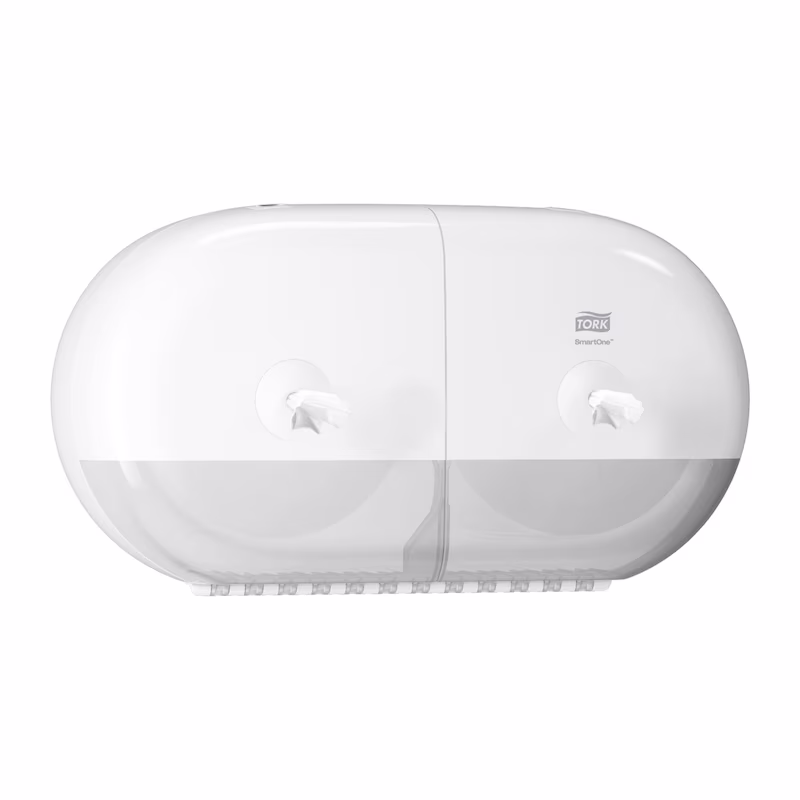 682000-06 Tork SmartOne mini double dispenzer toalet papir rolne T9 - bijeli - Image 1