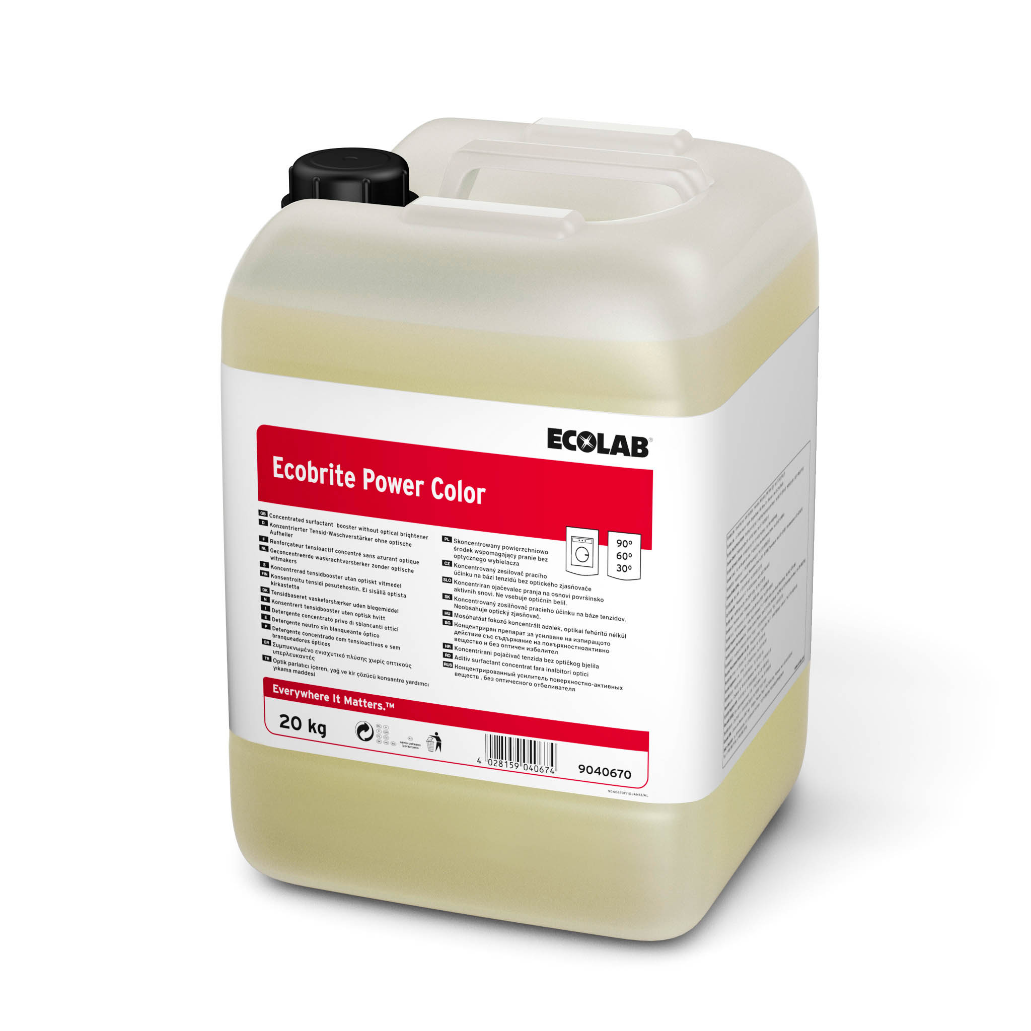 -- Ecobrite power color 20kg - tečni pojačivač na bazi tenzida - Image 1